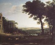 Claude Lorrain Landscape with a Sacrifice to Apolio (n03) oil painting artist